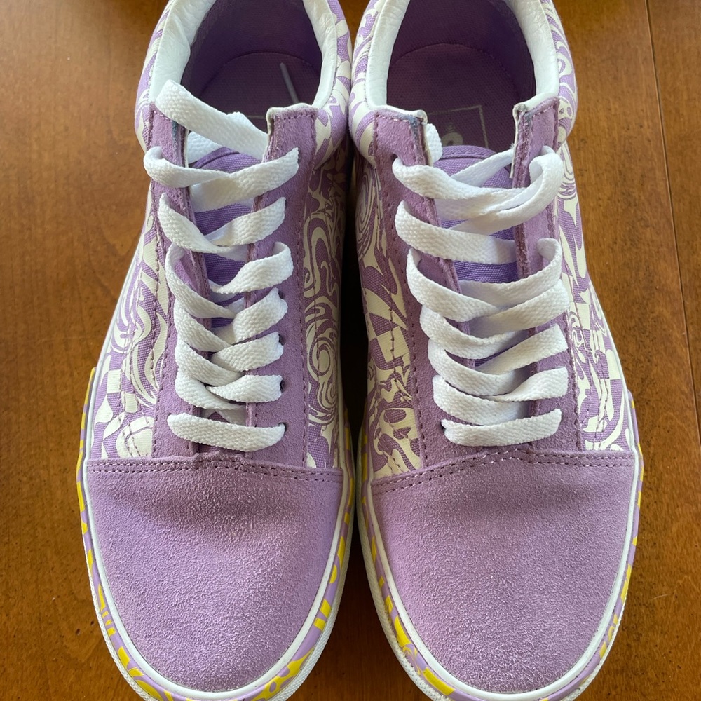 Purple Vans - Old Skool Stacked Wavy Days
